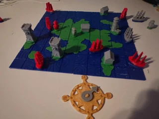 Fortfarande vinter än men snart får man ut med vagnen.
Passade på att 3D printa ett spel till husvagnen.